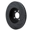 623-32005L Drilled Brake Rotor [Black], 2007-2015 Mini, Position: Front Left - image 4