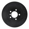 623-32011L Drilled Brake Rotor [Black], 2011-2016 Mini, Position: Front Left - image 3