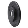 623-32015L Drilled Brake Rotor [Black], 2014-2021 Mini, Position: Front Left - image 3