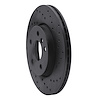 623-32015R Drilled Brake Rotor [Black], 2014-2021 Mini, Position: Front Right - image 1