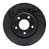 623-39023L Drilled Brake Rotor [Black], Fits Select Multiple Makes/Models, Position: Front Left - image 1