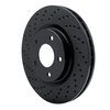 623-39023L Drilled Brake Rotor [Black], Fits Select Multiple Makes/Models, Position: Front Left - image 2