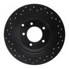 623-39024R Drilled Brake Rotor [Black], 2007-2017 Multiple Makes/Models, Position: Rear Right - image 4