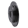 623-40012L Drilled Brake Rotor [Black], 1993-2004 Mopar, Position: Rear Left - image 1