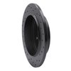 623-40012L Drilled Brake Rotor [Black], 1993-2004 Mopar, Position: Rear Left - image 2