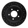 623-40012L Drilled Brake Rotor [Black], 1993-2004 Mopar, Position: Rear Left - image 4