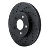 623-40020L Drilled Brake Rotor [Black], 2000-2005 Mopar, Position: Front Left - image 2
