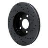 623-40020L Drilled Brake Rotor [Black], 2000-2005 Mopar, Position: Front Left - image 4