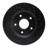 623-40107L Drilled Brake Rotor [Black], 2008-2016 Multiple Makes/Models, Position: Front Left - image 2