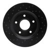 623-40107R Drilled Brake Rotor [Black], 2008-2016 Multiple Makes/Models, Position: Front Right - image 2