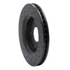 623-40107R Drilled Brake Rotor [Black], 2008-2016 Multiple Makes/Models, Position: Front Right - image 3