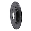 623-40109L Drilled Brake Rotor [Black], 2008-2016 Multiple Makes/Models, Position: Rear Left - image 1