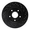 623-40109L Drilled Brake Rotor [Black], 2008-2016 Multiple Makes/Models, Position: Rear Left - image 3
