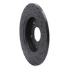 623-40109L Drilled Brake Rotor [Black], 2008-2016 Multiple Makes/Models, Position: Rear Left - image 4