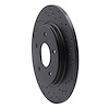 623-40109R Drilled Brake Rotor [Black], 2008-2016 Multiple Makes/Models, Position: Rear Right - image 1