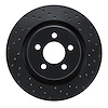 623-42021R Drilled Brake Rotor [Black], 2011-2012 Mopar, Position: Front Right - image 1