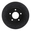 623-45007L Drilled Brake Rotor [Black], 1994-2001 GM, Position: Front Left - image 2