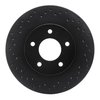 623-45007L Drilled Brake Rotor [Black], 1994-2001 GM, Position: Front Left - image 4