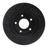 623-45007R Drilled Brake Rotor [Black], 1994-2001 GM, Position: Front Right - image 4