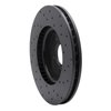 623-45016L Drilled Brake Rotor [Black], 2010-2021 GM, Position: Front Left - image 3