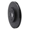 623-45019L Drilled Brake Rotor [Black], 2013-2019 GM, Position: Front Left - image 3