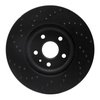 623-45019R Drilled Brake Rotor [Black], 2013-2019 GM, Position: Front Right - image 2