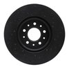 623-45023L Drilled Brake Rotor [Black], 2016-2020 GM, Position: Front Left - image 2