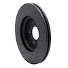 623-45023R Drilled Brake Rotor [Black], 2016-2020 GM, Position: Front Right - image 1