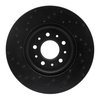 623-45023R Drilled Brake Rotor [Black], 2016-2020 GM, Position: Front Right - image 4