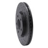 623-45045R Drilled Brake Rotor [Black], Fits Select GM, Position: Front Right - image 2