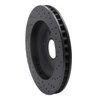 623-46008D Drilled Brake Rotor [Black], 1997-2009 GM, Position: Right Front - image 2
