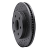 623-46010L Drilled Brake Rotor [Black], 1998-1999 GM, Position: Front Left - image 1