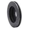 623-46010L Drilled Brake Rotor [Black], 1998-1999 GM, Position: Front Left - image 4