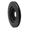 623-46015L Drilled Brake Rotor [Black], 2004-2011 GM, Position: Front Left - image 4