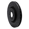 623-46015R Drilled Brake Rotor [Black], 2004-2011 GM, Position: Front Right - image 1