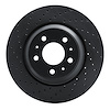 623-46017L Drilled Brake Rotor [Black], 2004-2008 GM, Position: Front Left - image 1