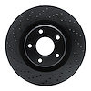 623-46018L Drilled Brake Rotor [Black], 2005-2013 GM, Position: Front Left - image 1