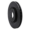 623-46019 Drilled Brake Rotor [Black], 2005-2013 GM, Position: Front - image 1