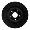 623-46019 Drilled Brake Rotor [Black], 2005-2013 GM, Position: Front - image 4