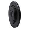 623-46021 Drilled Brake Rotor [Black], 2005-2013 GM, Position: Rear - image 3