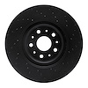 623-46036L Drilled Brake Rotor [Black], Fits Select GM, Position: Front Left - image 1