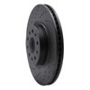 623-46036L Drilled Brake Rotor [Black], Fits Select GM, Position: Front Left - image 3