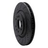 623-46043L Drilled Brake Rotor [Black], 2004-2009 GM, Position: Front Left - image 3
