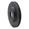 623-47032L Drilled Brake Rotor [Black], 2005-2005 GM, Position: Front Left - image 2