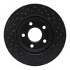 623-47032L Drilled Brake Rotor [Black], 2005-2005 GM, Position: Front Left - image 4