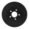623-47032R Drilled Brake Rotor [Black], 2005-2005 GM, Position: Front Right - image 4