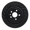 623-47039L Drilled Brake Rotor [Black], Fits Select GM, Position: Rear Left - image 1