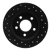623-47042L Drilled Brake Rotor [Black], 2004-2016 GM, Position: Rear Left - image 1