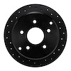 623-52014L Drilled Brake Rotor [Black], 2004-2004 GM, Position: Rear Left - image 1