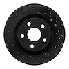 623-52023L Drilled Brake Rotor [Black], 2008-2009 GM, Position: Front Left - image 1